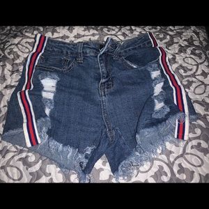 Denim shorts